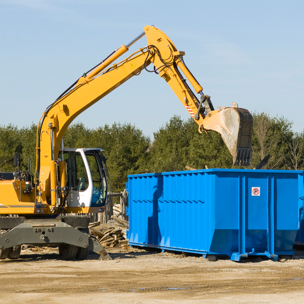 what happens if the residential dumpster is damaged or stolen during rental in Buchanan Dam TX